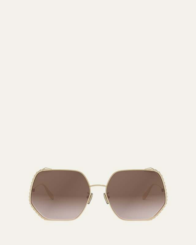 Serpenti Geometric Sunglasses